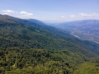 Amazing Aerial view of Belasitsa Mountain, Blagoevgrad Region, Bulgaria
