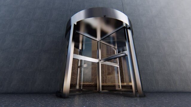 Luxury Building Revolving Door Loop