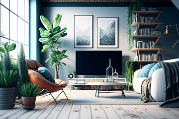 contemporary living room real estate
