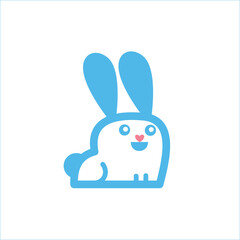 cute bunny rabbit logo