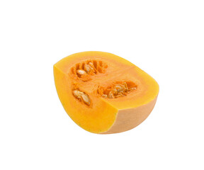 butternut squash slice isolated on  transparent png