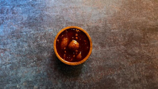 Indian traditional sweet lime pickle