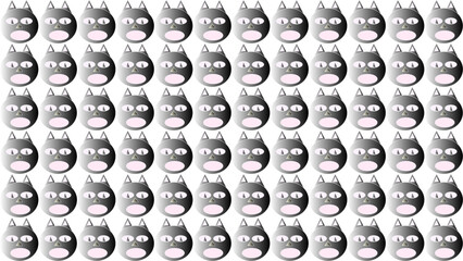 Pattern gatto nero