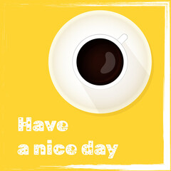 Poster cup of coffee