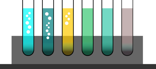 Illustration Reagenzgläser