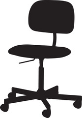 Chair vector illustration. Chair icon flat design. Single object