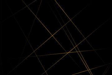 Abstract black with gold lines, triangles background modern design. Vector illustration EPS 10.