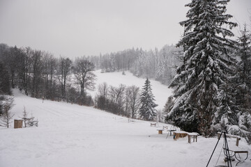 Zima w górach, Zima, Zimowy las, Góry zimą, Polskie Góry 