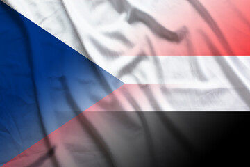 Czech Republic and Sudan political flag transborder negotiation SDN CZE