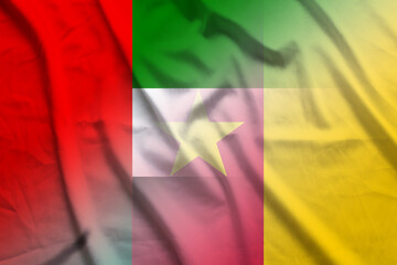 UAE and Cameroon official flag transborder contract KHM ARE