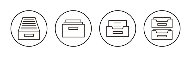 Archive folders icon vector for web and mobile app. Document vector icon. Archive storage icon.