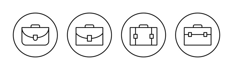 Briefcase icon vector for web and mobile app. suitcase sign and symbol. luggage symbol.