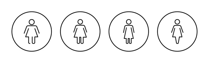 Female icon vector for web and mobile app. woman sign and symbol