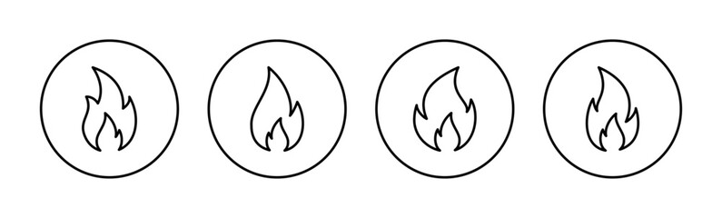 Fire icon vector for web and mobile app. fire sign and symbol