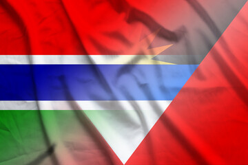 Gambia and Antigua and Barbuda political flag international relations ATG GMB