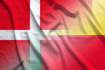 Denmark and Benin national flag transborder negotiation BEN DNK