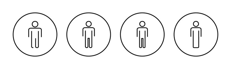 Man icon vector for web and mobile app. male sign and symbol. human symbol