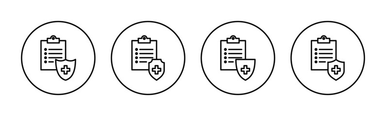 Medical insurance icon vector for web and mobile app. health insurance sign and symbol