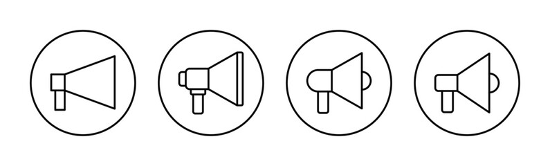 Megaphone icon vector for web and mobile app. Loudspeaker sign and symbol