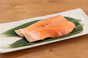 北海道産の秋鮭切り身