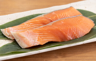 北海道産の秋鮭切り身