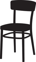 Chair vector illustration. Chair icon flat design. Single object