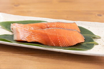 北海道産の秋鮭切り身