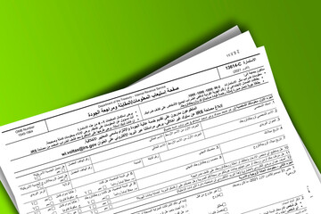 Form 13614-C (ar) documentation published IRS USA 44266. American tax document on colored