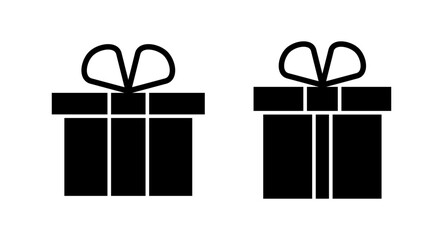 Gift icon vector illustration. gift sign and symbol. birthday gift