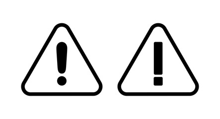 Exclamation danger sign illustration. attention sign and symbol. Hazard warning attention sign