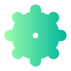 metal gear gradient icon