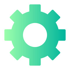 metal gear gradient icon