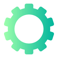 metal gear gradient icon