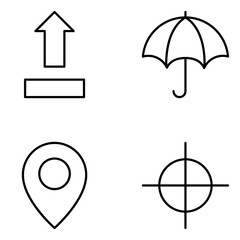 Shipping and Delivery Vector Line Icons