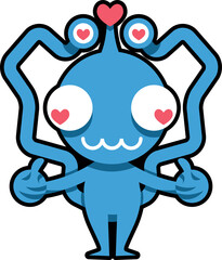 Alien cute png graphic clipart design