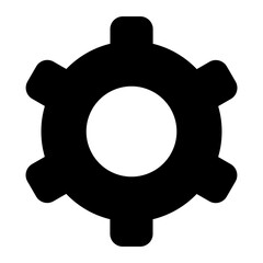 cogwheel glyph icon