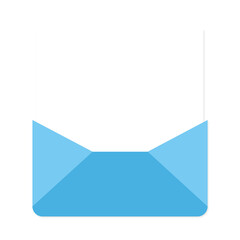 파란색 초대장 편지봉투 배경