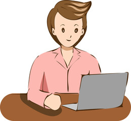 Office worker png graphic clipart design