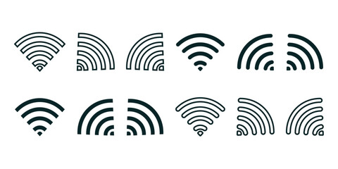 Wifi icon. Vector graphics on a white background.