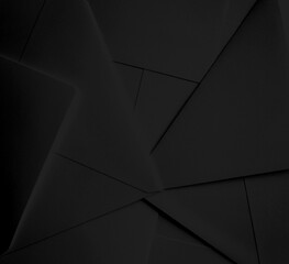 Czarne tło origami - obrazy, fototapety, plakaty