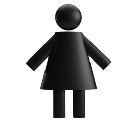 female woman lady girl black color icon symbol decoration ornament human portrait creative graphic portrait bathroom toilet gender restroom fashion style washroom logo wc unisex social information 