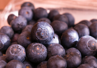 Fresh blueberries. concept for healthy eating and nutrition.