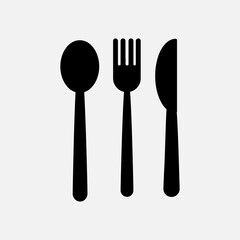 spoon, fork and knife icon vector trendy style illustration on white background..eps