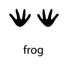 Fototapeta na wymiar Frog Paw Logo design vector illustration design template 