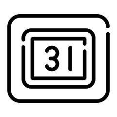 calendar line icon