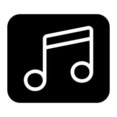 music glyph icon