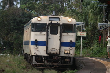 Fototapeta na wymiar 九州・宮崎の鉄道風景