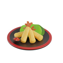 3D Japanese Food tempura