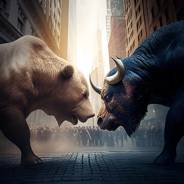bear and bull, bear vs bull