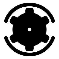 cogwheel glyph icon